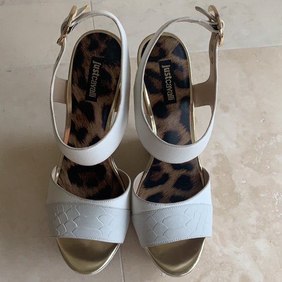 Authentic Just Cavalli snake style wedges, sz 39 - Picture 2 of 10